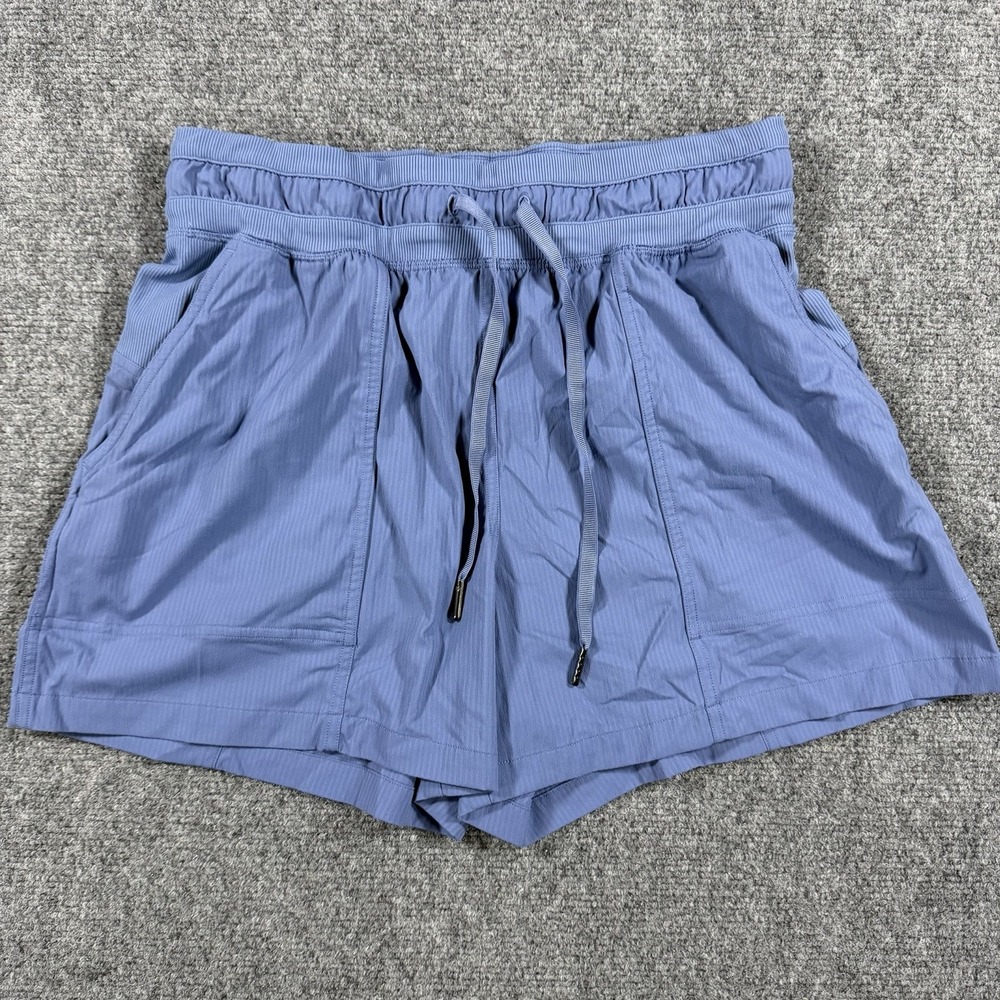 Lululemon Dance Studio High Rise Short Womens 6 Blue 3.5" Inseam Drawstring